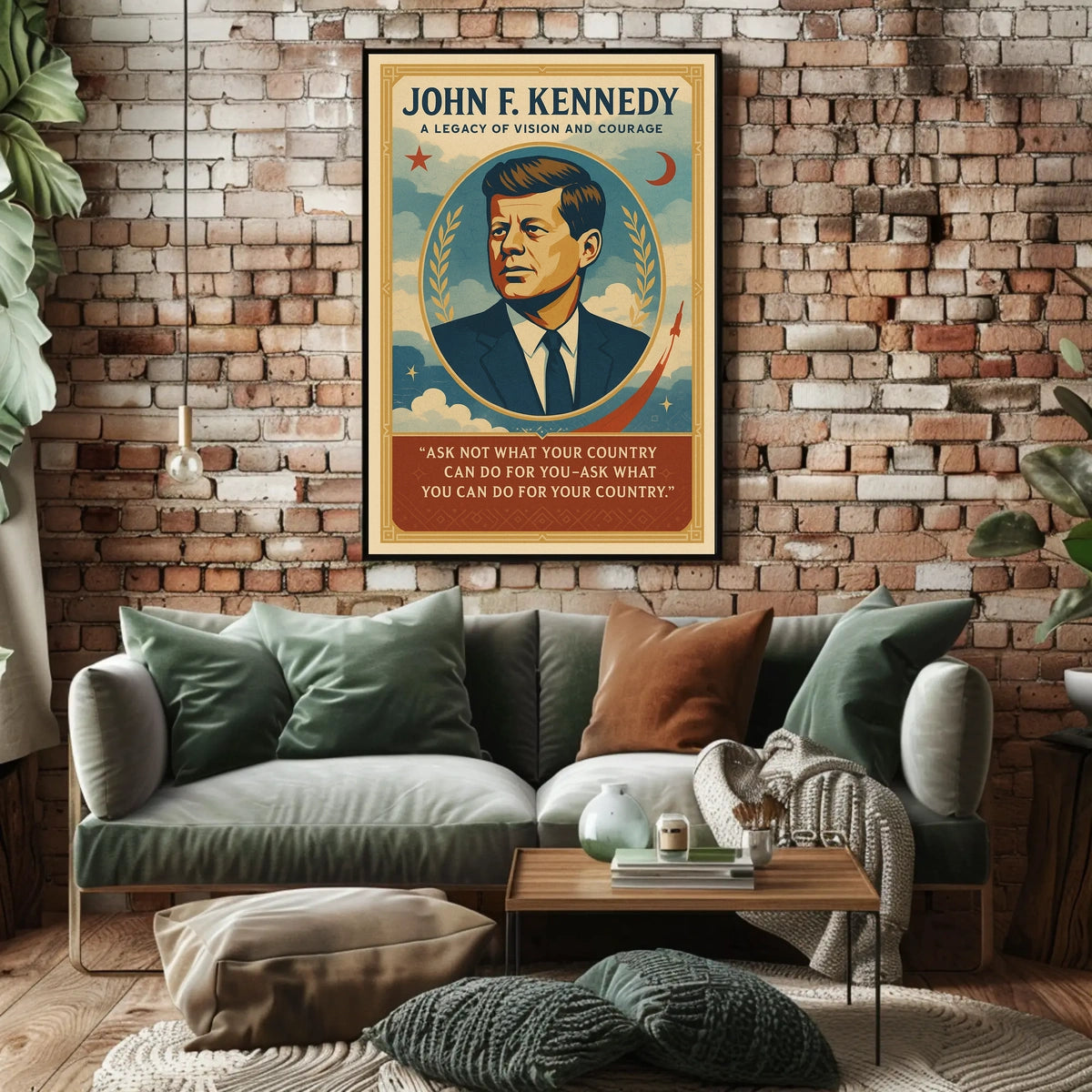 JFK Vintage Poster: Visionary Leadership and Legacy