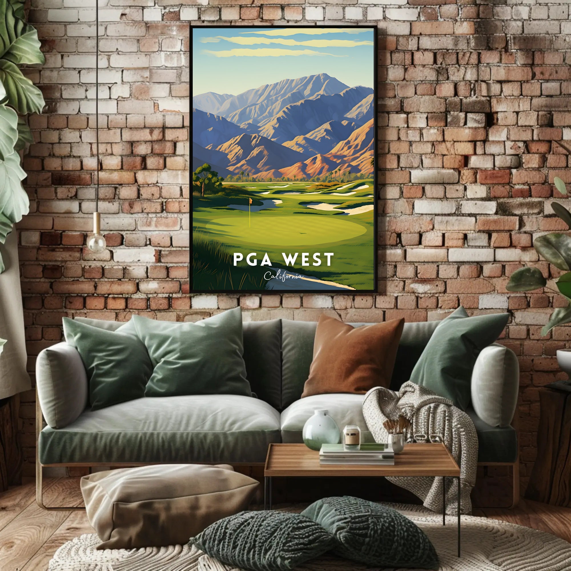 PGA WEST Golf Landscape Art Poster - Sports Poster