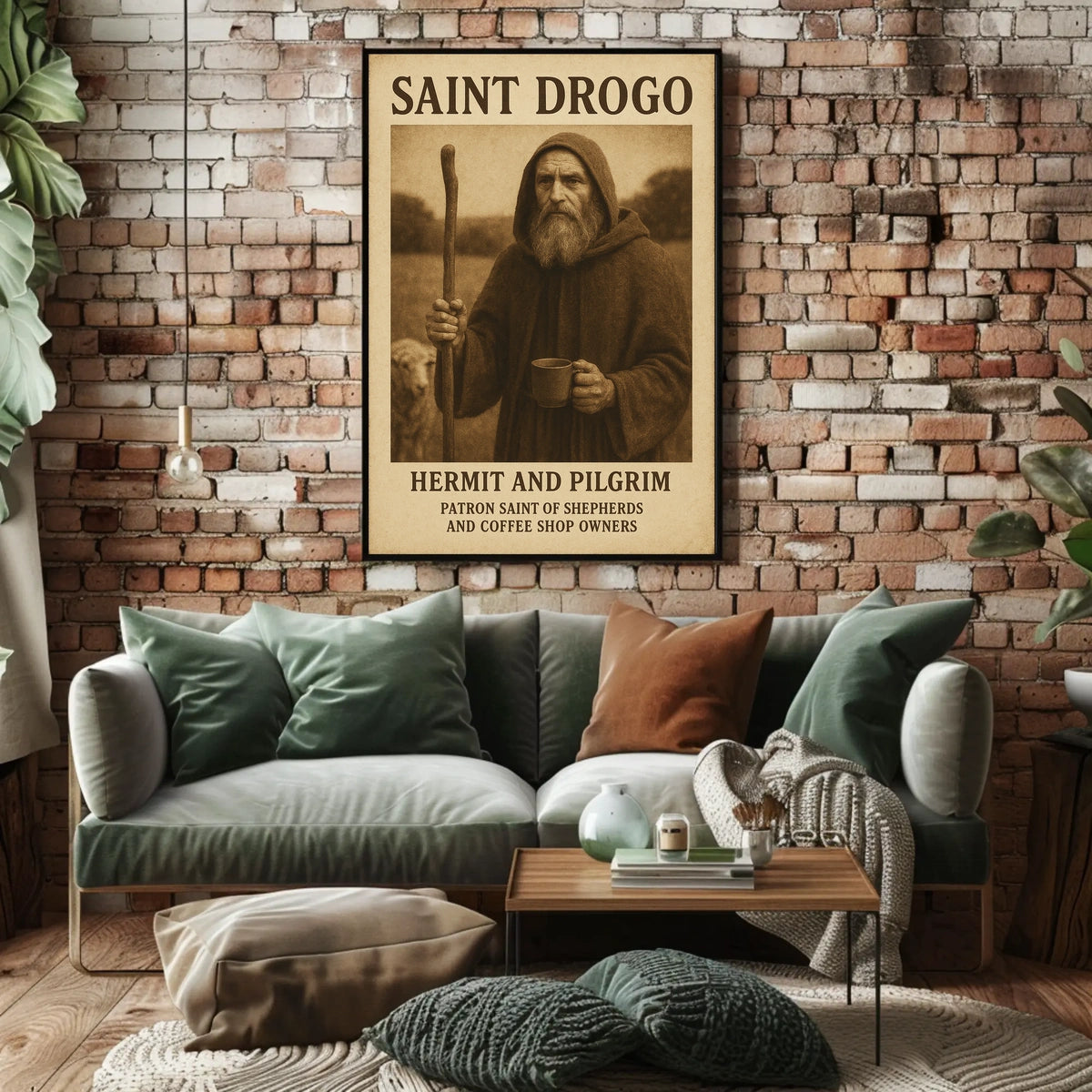Saint Drogo Hermit And Pilgrim Poster
