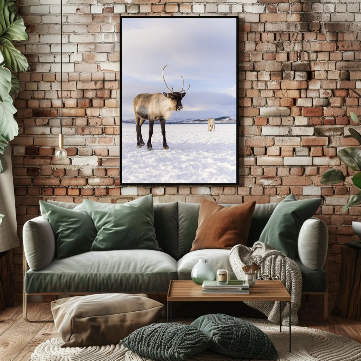 Winter Wilderness Majestic Reindeer Poster