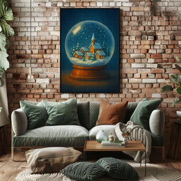 Winter Wonderland In A Snow Globe Poster