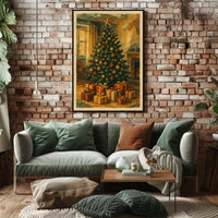 Classic Christmas Scene Poster