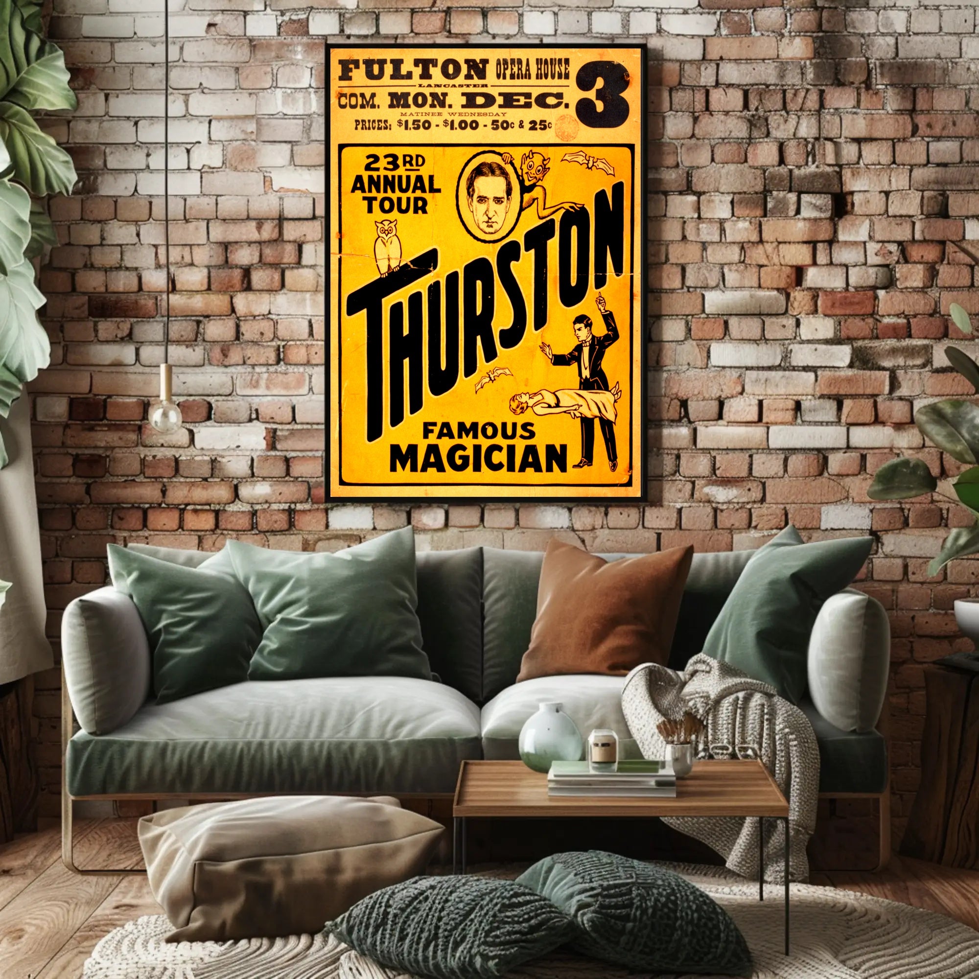 Thurston Magic Show Vintage Poster - Abstract, Artistic, or Pop Culture Poster