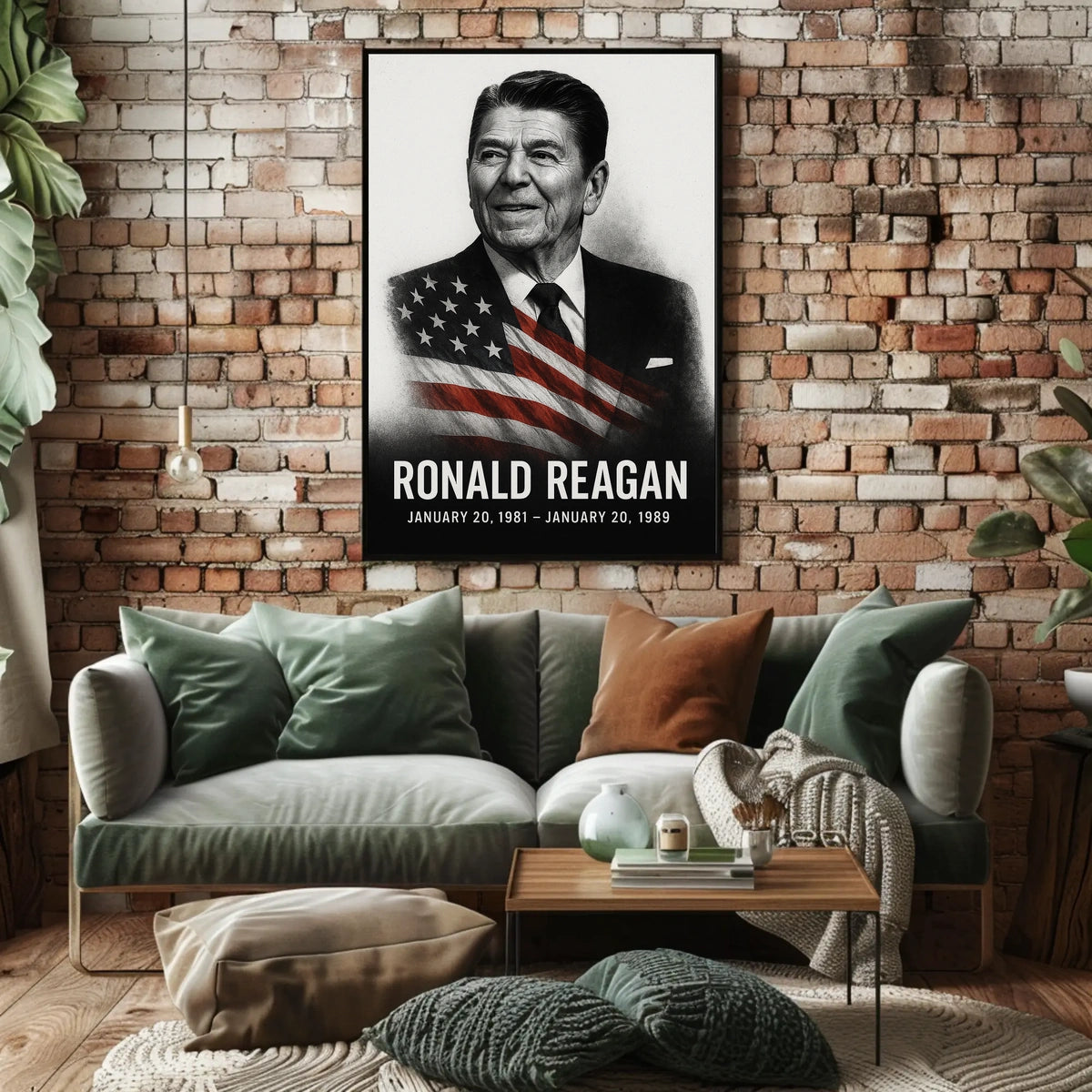 Ronald Reagan 40th President of the United States Reflections Poster