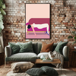 Reclined Elegance Scenic Wall Art Print for Decor