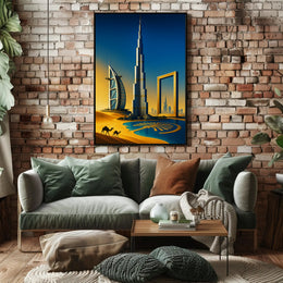 Dubai's Iconic Skyline Poster
