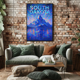 South Dakota Vibrant Landscapes Poster