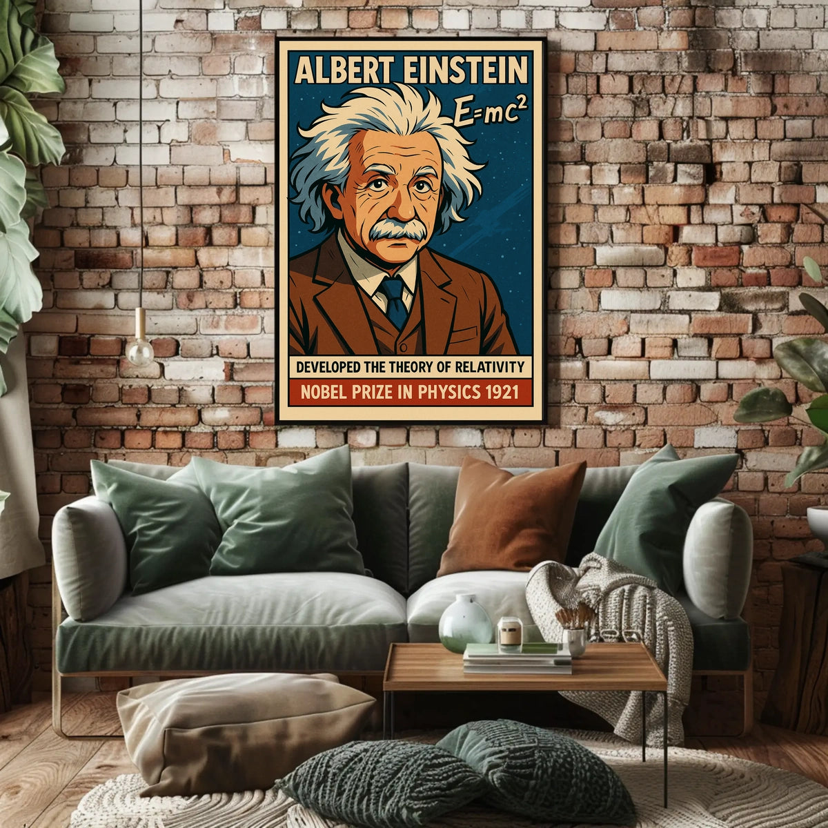 Einstein Relativity Cosmic Science Curious Minds Poster