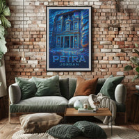 Petra Mystical Grandeur Surrealism Poster