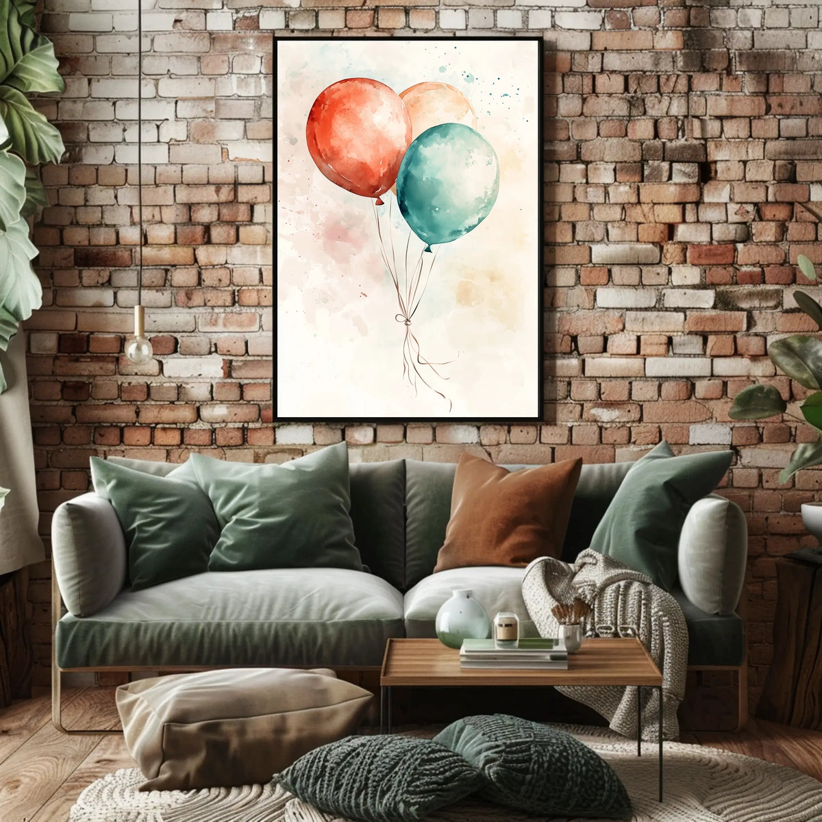 three balloons Poster