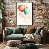 three balloons Poster