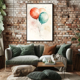 three balloons Poster