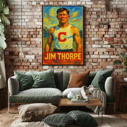 Jim Thorpe Athletic Icon Poster