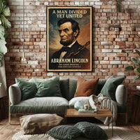 Abraham Lincoln Vintage Patriotic Historical or Presidential Poster