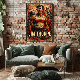 Jim Thorpe Legendary Athlete Poster