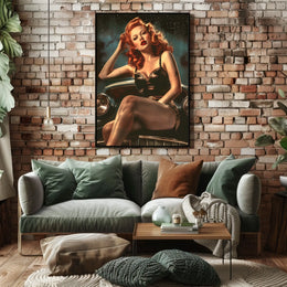 Vintage Glamour Under the Stars Poster