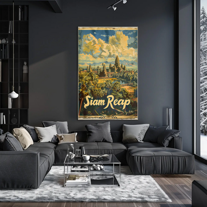 Siem Reap Cambodia Angkor Wat Travel Poster
