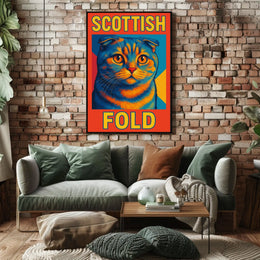 Scottish Fold Cat Poster