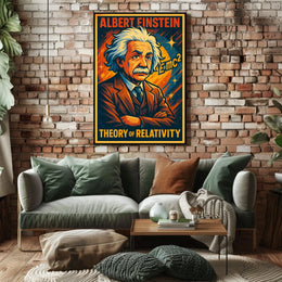 Albert Einstein Theory Of Relativity Poster