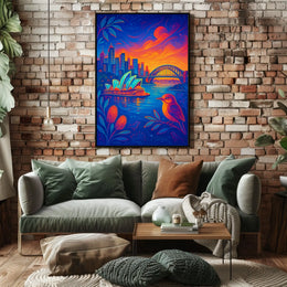 Sydney Skyline at Dusk Poster