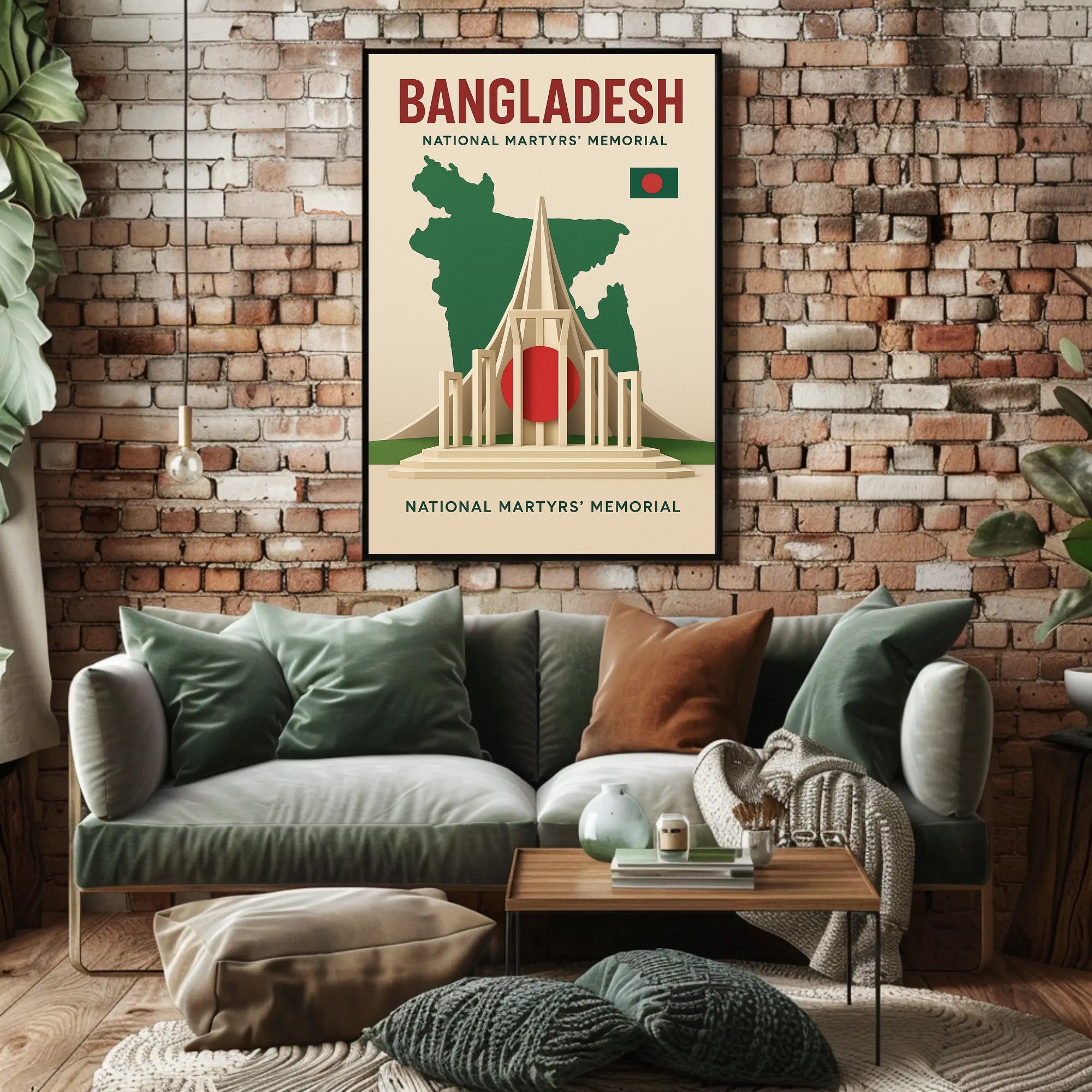 National Martyrs' Memorial Bangladesh Cultural Heritage Poster