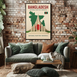 National Martyrs' Memorial Bangladesh Cultural Heritage Poster