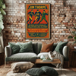 Celebrating Jim Thorpe Legendary Athlete Jim Thorpe Poster