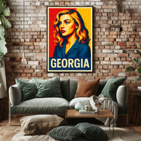 Georgia Vibrant Portrait Poster