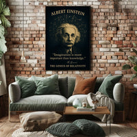 Albert Einstein Relativity Tribute Vintage Poster Art