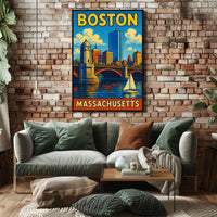 Boston Skyline Poster
