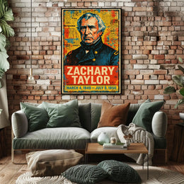 Zachary Taylor 12th President of the United States Street Art Mashup Poster