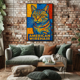 American Wirehair Mosaic Poster