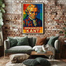 Immanuel Kant Philosophical Icon Poster