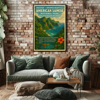 Discover Untamed Beauty American Samoa National Park Poster