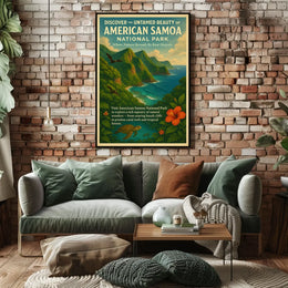 Discover Untamed Beauty American Samoa National Park Poster