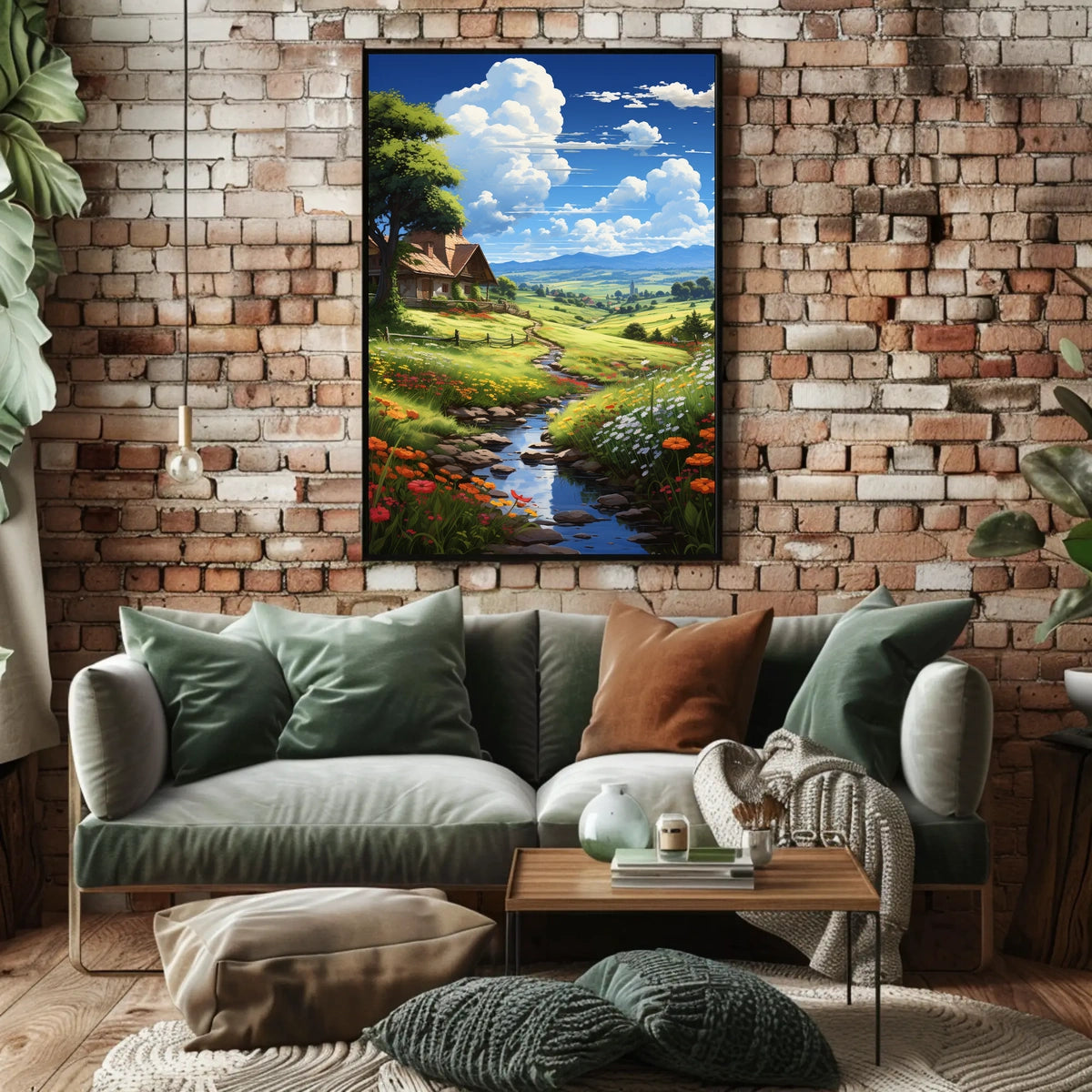 Serene Countryside Landscape Poster