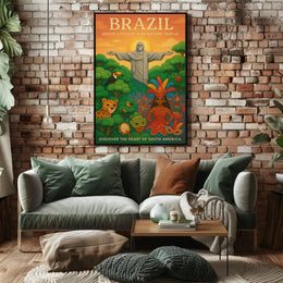 Discover the Heart of South America Poster