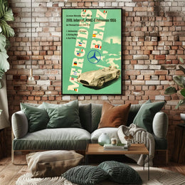 Mercedes-Benz Victory at the 1955 ADAC Eifelrennen Poster