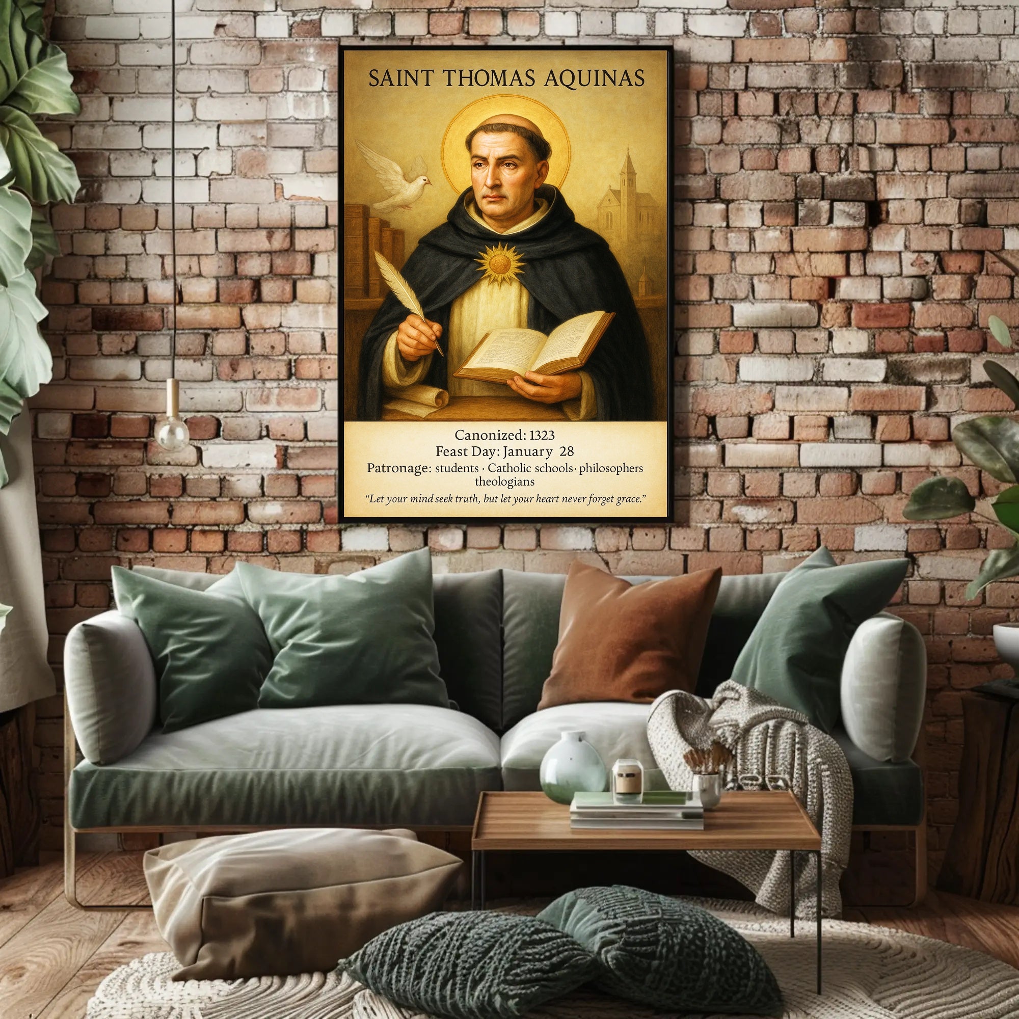 Saint Thomas Aquinas Poster PosterGoat
