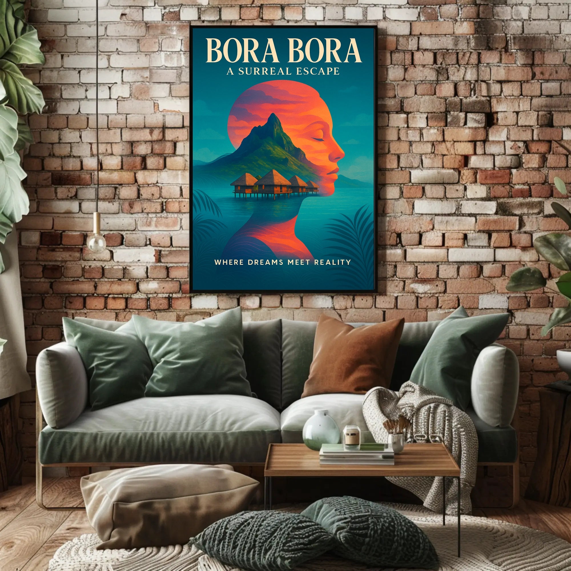 Bora Bora Dreamscape Tranquil Travel Poster PosterGoat