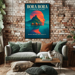 Bora Bora Dreamscape Tranquil Travel Poster PosterGoat