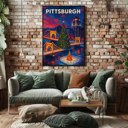 Pittsburgh Winter Wonderland Poster