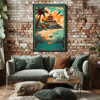 Tropical Paradise Retreat Poster