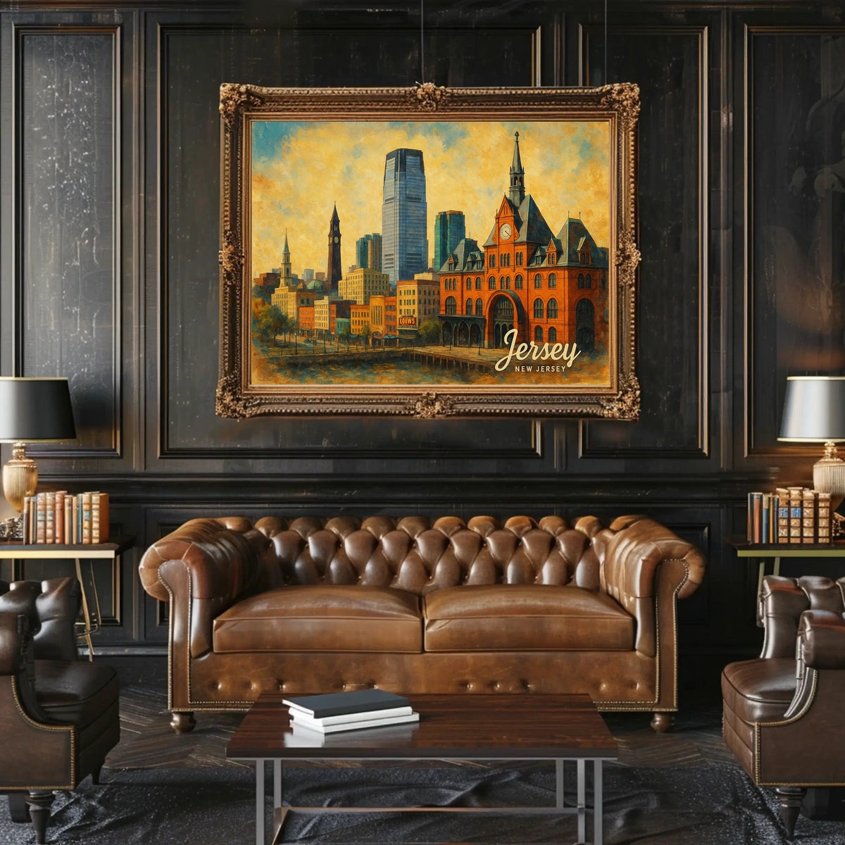 Jersey City Skyline Poster