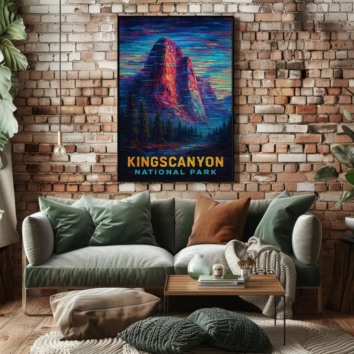 Vintage Wanderlust Kings Canyon National Park Poster