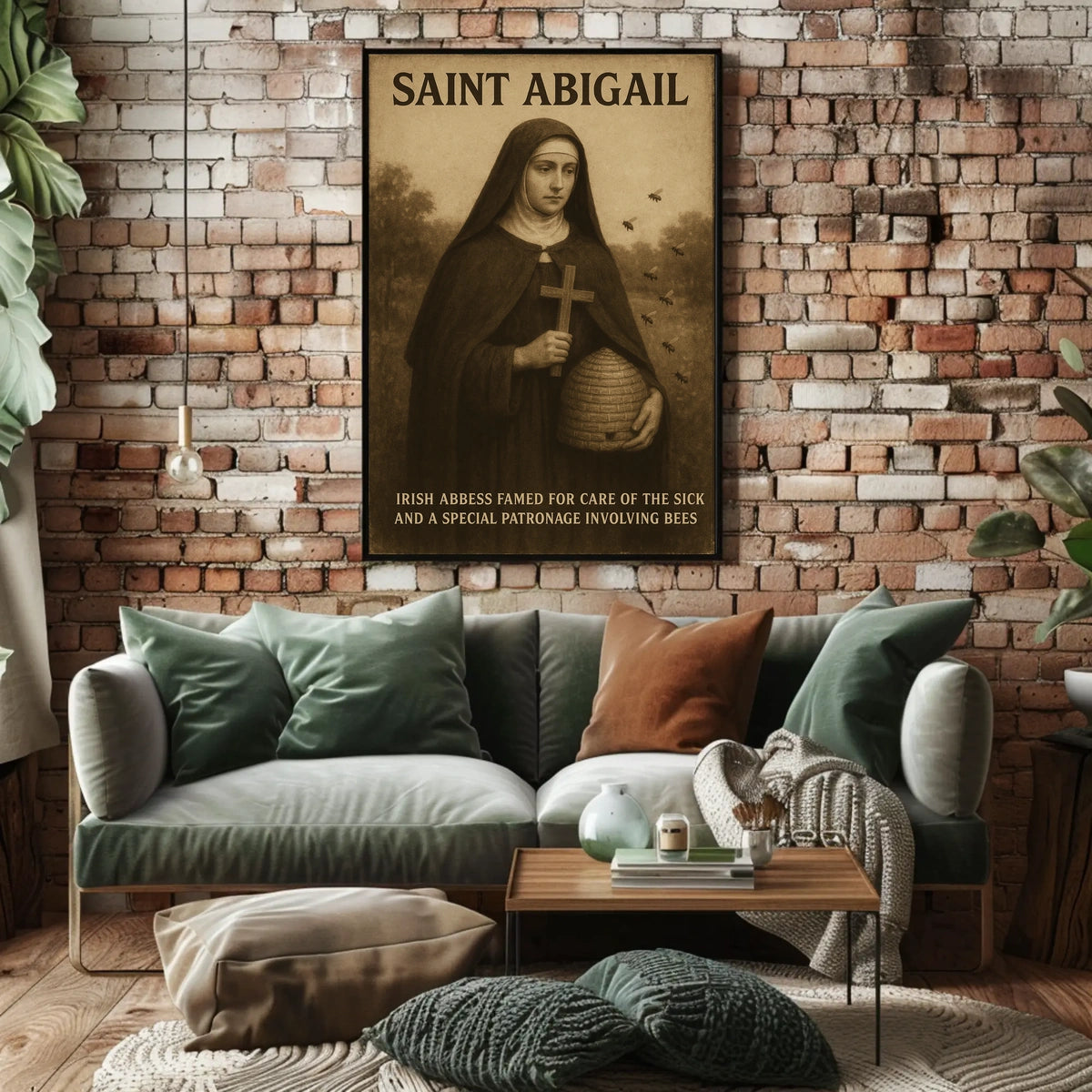 Saint Abigail Irish Abbess Poster
