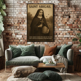 Saint Abigail Irish Abbess Poster