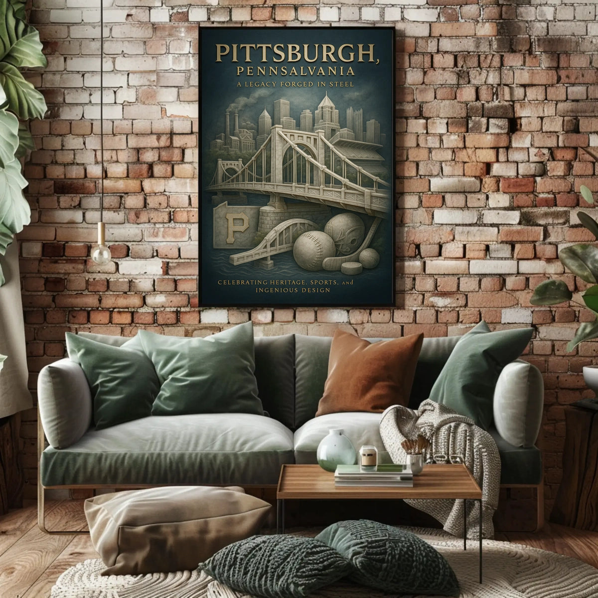 Pittsburgh, Pennsylvania A Legacy Forged in Steel Poster