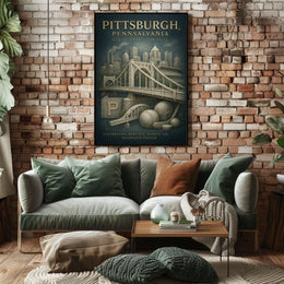 Pittsburgh, Pennsylvania A Legacy Forged in Steel Poster