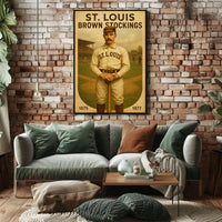 St. Louis Brown Stockings Baseball Poster